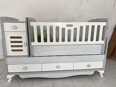 mega mebel: Oğlan və qız üçün, Dördbucaq, Beşik, Dəstsiz, Matrassız, Yellənmə mexanizmsiz — 3