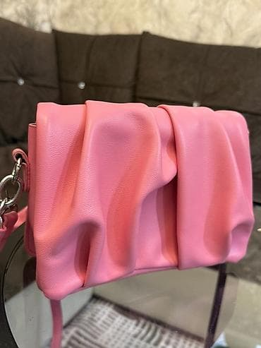 sumqa: Çanta yenidir Məhsul: Qadın çiyin çantası – çəhrayı - Material — 6