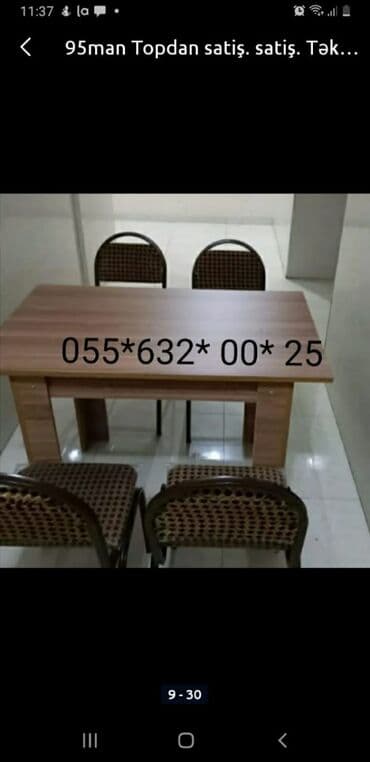 астра мебель: Masa və oturacaqlar dəstləri 110 manatdan başlayır Ölcülərə görə — 10