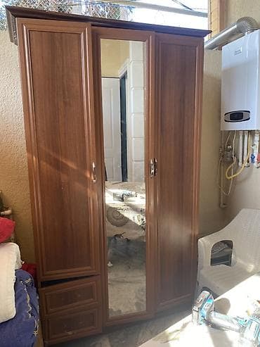 Ev üçün mebel: ƏLAQƏ: 0557709370 Üç qapılı taxta paltar şkafı - Material — 1