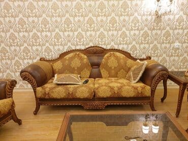 konputer masası: Klassik divan, 2 kreslo, Jurnal masası — 1