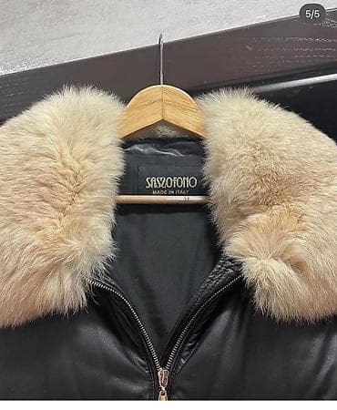 dəri pencek: Saxofono (Made in Italy) qadın qış gödəkçəsi - Rəng: qara - Material — 4