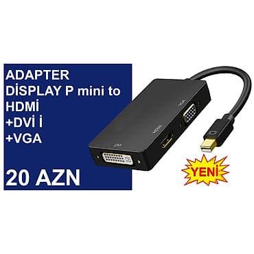 kompüter barter: DisplayPort mini Adapterlər/Konverterlər (Çeviricilər) ⭐Display Port — 5