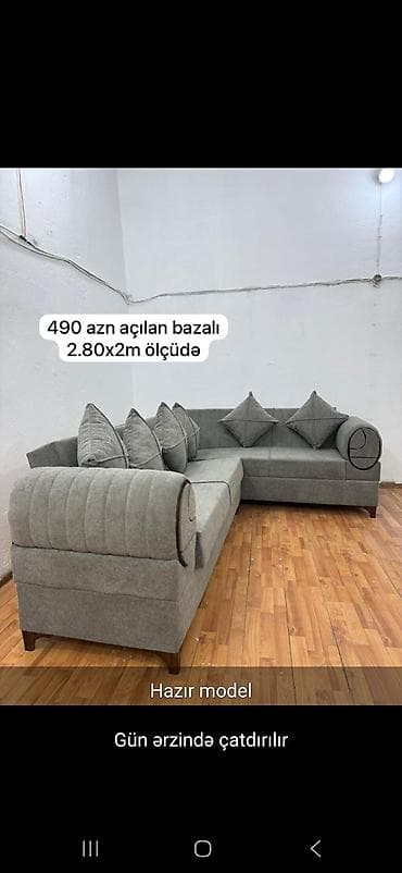 isdemis divanlar: Künc divan, Açılan, Bazalı, Parça, Ödənişli çatdırılma — 1