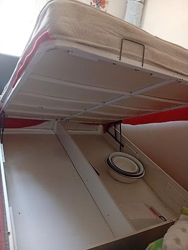 Qaldırılan baza ilə iki nəfərlik çarpayı və matras döşək lə — 3