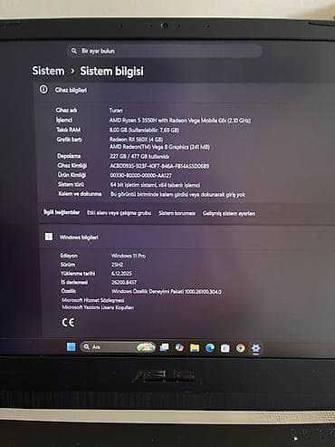 dvd disk: ASUS TUF Gaming, 15.6 ", AMD Ryzen 5, 512 GB — 3