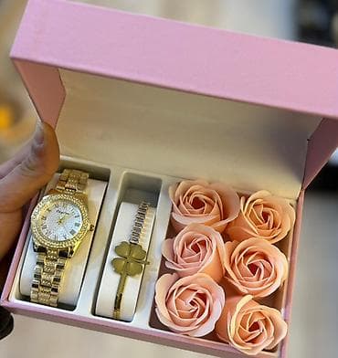 Смарт часы: Новый, Комплекты с часами, цвет - Золотой — 1