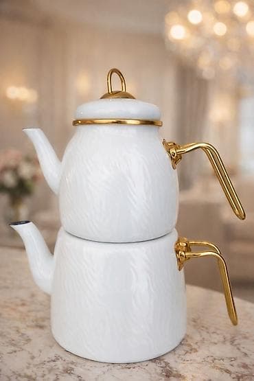 şaxta baba sekilleri: Yeni, rəng - Ağ, Dəm caydanı — 1