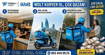 uber taksi: Moto-kuryer tələb olunur, Gündəlik ödəniş, Təcrübəsiz — 1