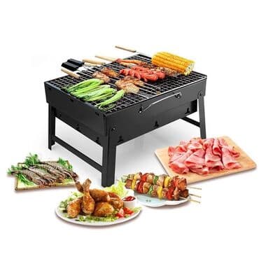 mini manqal: Manqal barbeku (yeni) Piknik manqali 🔺35x27 sm olcide 🔺cemodan — 1