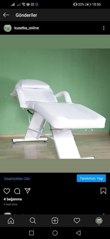 Kosmetoloji kuşetka masaj kravatı