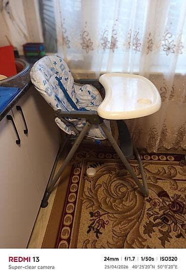Uşaq yemək stulu - Rahat və təhlükəsiz qidalanma üçün yüksək stul -