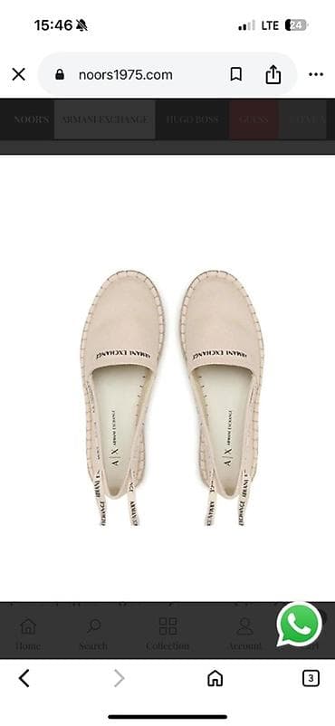 Istifade olunmus Armani Exchange qadın espadril ayaqqabısı Olcu 39 -