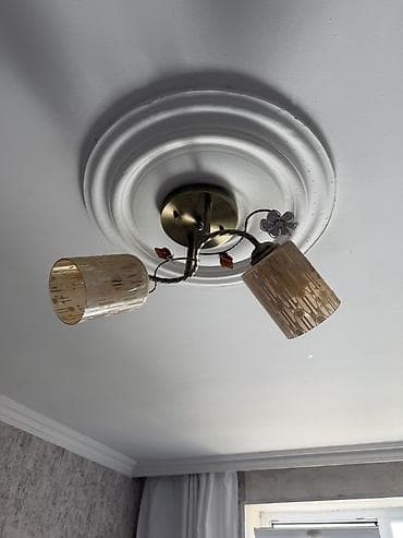 ev gülleri ve adlari: Çılçıraq, 2 lampa, Metal — 4
