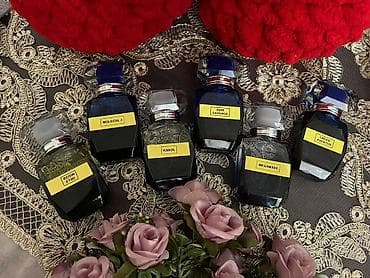 Məhsul: Qadın və kişi üçün müxtəlif ətirlər (şüşə flakonlarda)