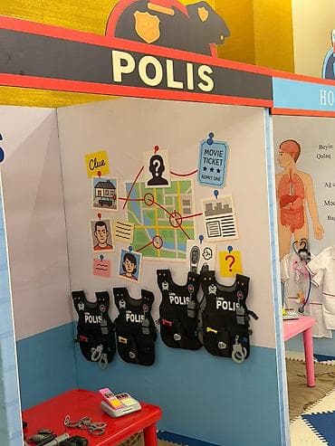 Uşaq üçün modul mini-şəhər oyun zonası – Polis, Xəstəxana və — 7