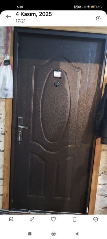 Döşəmə: Dəmir giriş qapısı - Material: metal/dəmir konstruksiya, möhkəm — 2