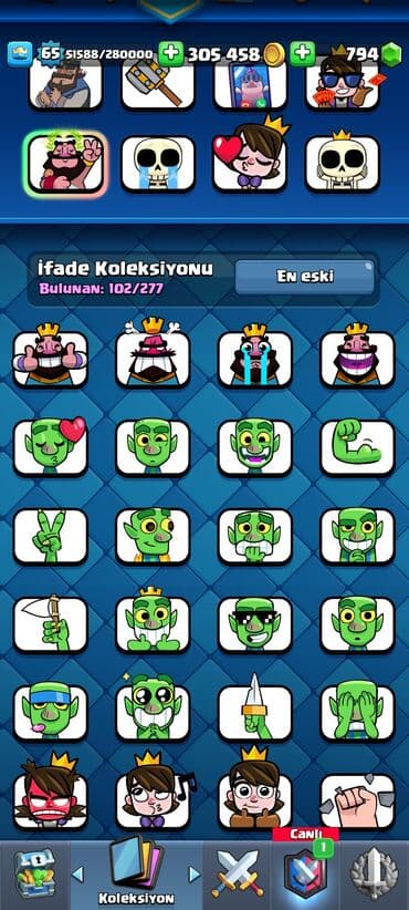 heykel satış: Clash royale hesabı satılır. 65 LVL. 16 evrim 1 ilin hesabıdı Bircə — 4