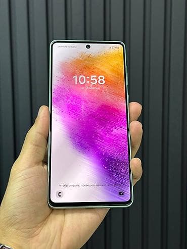 120 hz monitör: Samsung Galaxy A73 5G, 128 GB, rəng - Yaşıl, Barmaq izi — 2
