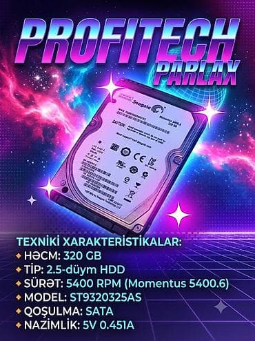 Seagate Momentus 5400.6 320 GB noutbuk sərt diski. Endirim var Əsas lalafo.az -da Seagate Momentus 5400.6 320 GB noutbuk sərt diski. Endirim var Əsas