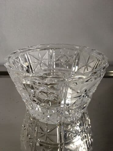 yuxuda xrustal qab görmek: Konfet qabı, xrustal. Çexiya, 70-ci illər. İstifadə olunmayıb — 4
