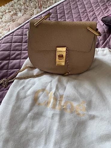 orginal canta: Chloé “Drew” model çiyin çantası ORIGINAL - Rəng: bej/nüdz ton - — 5