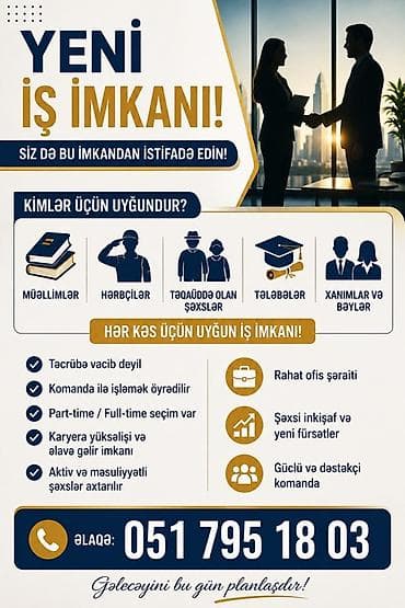 kitab vakansiya: ✔️ Müəllimlər ✔️ Hərbçilər ✔️ Təqaüddə olan şəxslər ✔️ Tələbələr ✔️ — 1