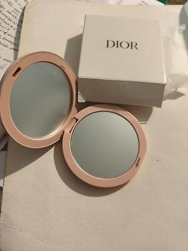 aksesuar instagram: Dior dairəvi kompakt güzgü - Rəng: açıq pudra-çəhrayı - Material — 3