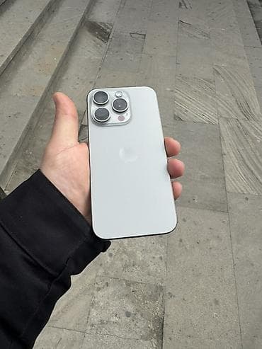 bluetooth aux: IPhone 15 Pro, White Titanium, Simsiz şarj — 3