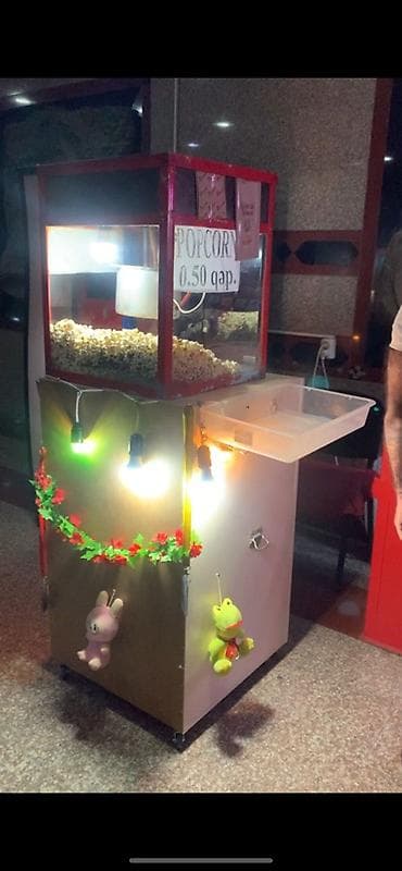 Оборудование для мойки: Mobil popkorn aparatı və stendi - Elektriklə işləyən popkorn maşını — 3