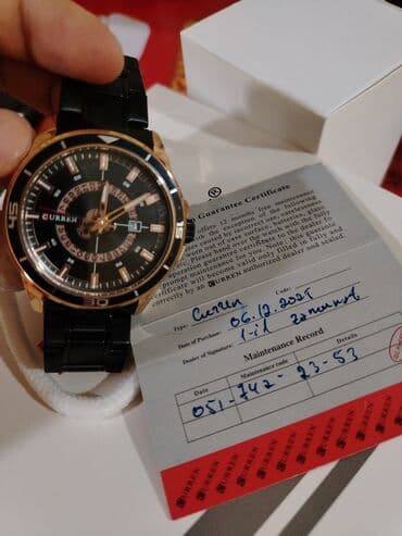 Yeni, Qol saatı, Curren, rəng - Qara