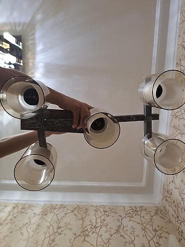 Çılçıraq, 6 lampa, Metal