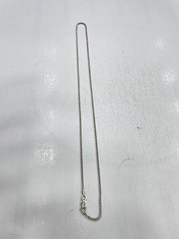 Gümüş rəngli zəncir boyunbağı - Material: gümüş rəngli metal (vizual lalafo.az -da Gümüş rəngli zəncir boyunbağı - Material: gümüş rəngli metal (vizual