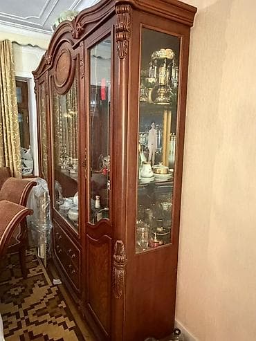 Klassik üslubda massiv ağacdan hazırlanmış qonaq otağı və yataq otağı — 3