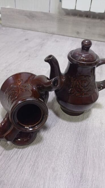qədimi çaydan: İşlənmiş, rəng - Göy, Çaydan, Keramika, 1 l — 3