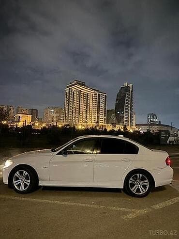 diffuser satisi: BMW 3 Series E90 sedan – ağ rəng, 4 qapı. Mühərrik və ötürmə: - — 2