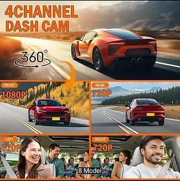 avto kamera: Avtomobil üçün 3/4 linzalı videoqeydiyyatçı Xüsusiyyətlər: - Ön + sol — 6
