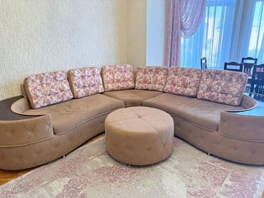 mebel dunyasi: Künc divan, Pufik, Bazasız, Açılmayan — 1