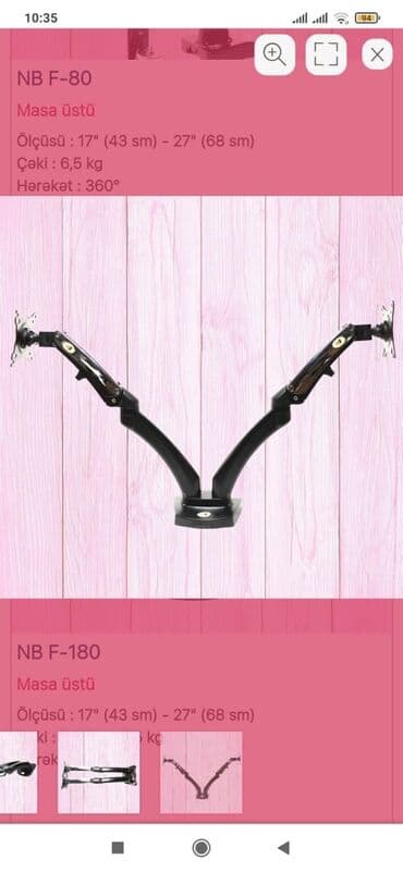 maşın videoları: Yeni gəldi NB firmasına məxsus
 2 Qollu masa üstü Kranşteyn 
Cəmi 150₼ — 2