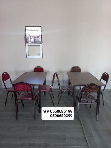 Bağ, çöl masa və oturacaq dəstləri: Yeni, Dördbucaq masa, 4 stul, Açılmayan, Azərbaycan — 13