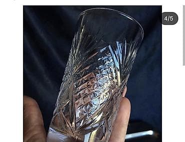 dəmir qablar: Stəkanlar, Xrustal, 6 ədədli dəst, 250 ml — 2