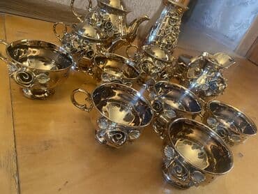 женьшень капсулы для набора веса: Чайный набор, цвет - Золотой — 1