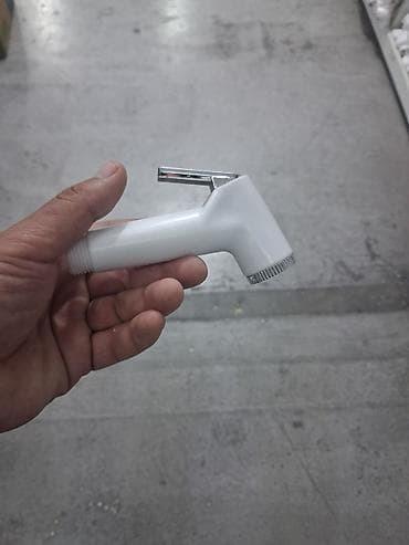 heyva cemi: Tualet üçün əl duşu (bidet sprey başlığı) - Material: ağ rəngli — 1