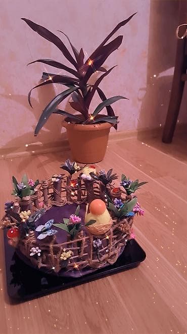 Şəkillər, tablolar: El isi sebet satilir — 2