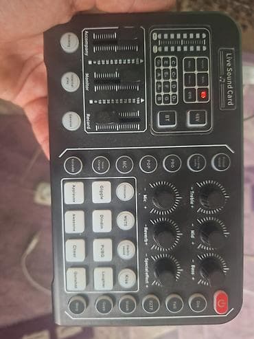 Canlı yayım və podkast üçün səs kartı – “Live Sound Card” İsdifade — 1