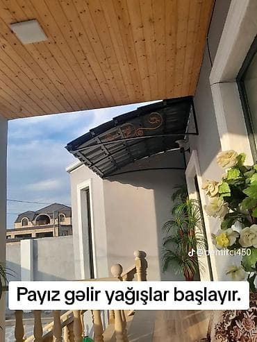 demir dam ortuyu: Dəmir konstruksiyalı qapı-balkon üstü darvaza/balkon talvarı (navəs) — 2
