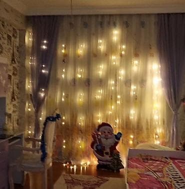 seyf qapı: Uşaq otağı üçün naxışlı tull pərdə(dalda aq rəngdə pərdə günəş — 1