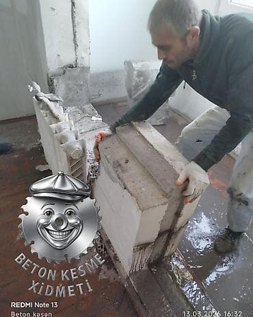 pilastik qapi: Beton kəsmə xidməti Peşəkar avadanlıqla beton, dəmir-beton və daş — 2