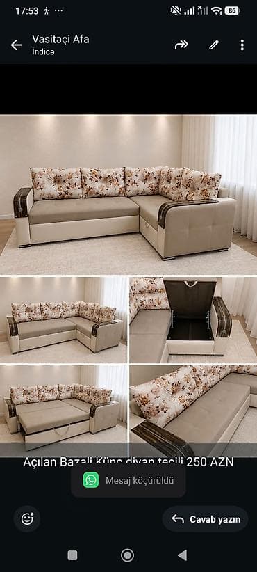 Açılan Bazali Künc divan tecili 250 AZN
Gunewli*afa — 1