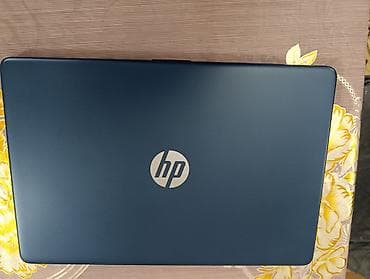 plasteşin 3: HP noutbuk – 15.6" ekranlı, mavi korpuslu model. Komplektdə şarj — 3
